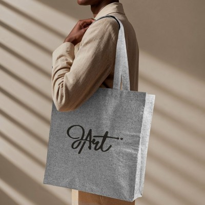 Tote bag 240g algodón reciclado y base personalizada