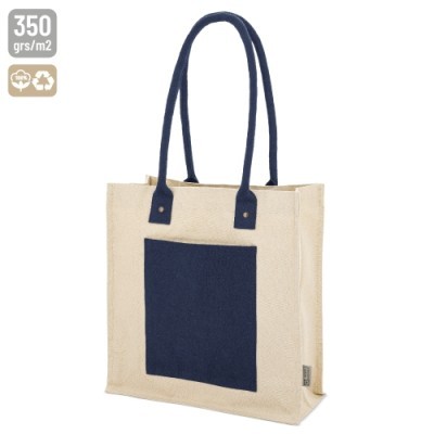 Bolsa de Algodón con Bolsillo Integrado Formato 38 x 13 x 35