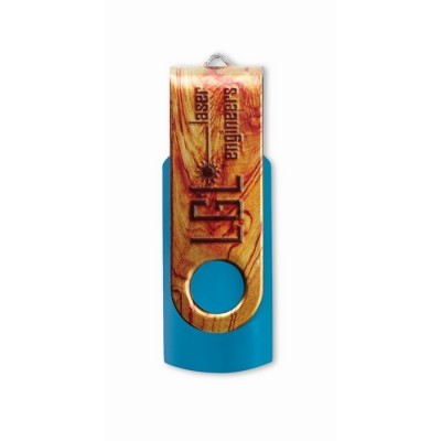 Memoria USB con Clip Impreso a Todo Color 1–64 GB