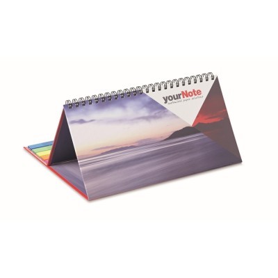 Calendario de Sobremesa con Tapa Dura, Bloc de Notas y Adhesivos