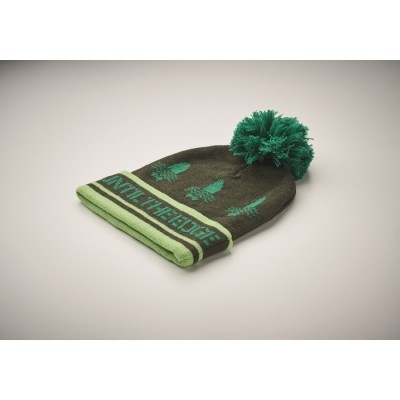Gorro jacquard con puño