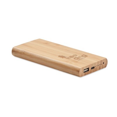 Batería externa de bambú 6000 mAh