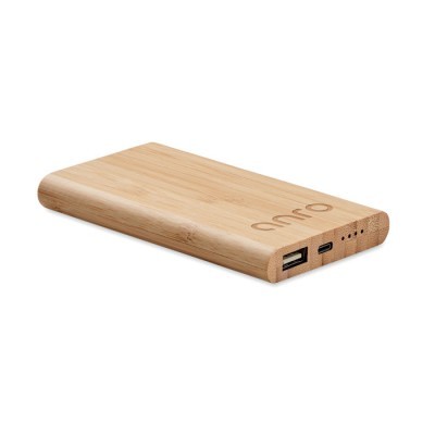 Batería externa de bambú 4000 mAh
