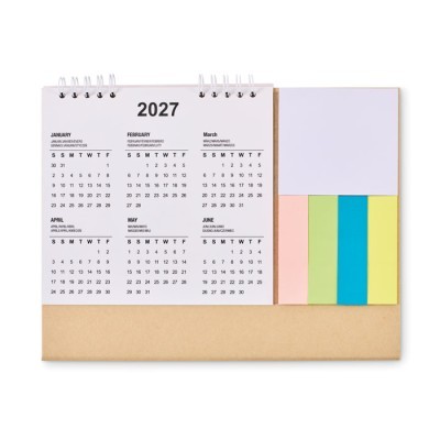 Calendario con bloc de notas