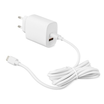 Cargador de PVC en Color Blanco con 60w