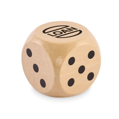 Dado de madera de schima de 5 cm