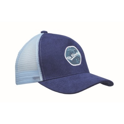 Gorra trucker de pana de 5 paneles