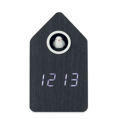 Reloj despertador de MDF 9,0 x 6,7 x 15,8cm