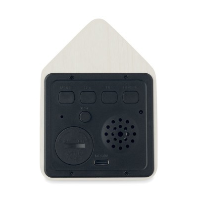 Reloj despertador de MDF