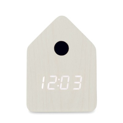 Reloj despertador de MDF