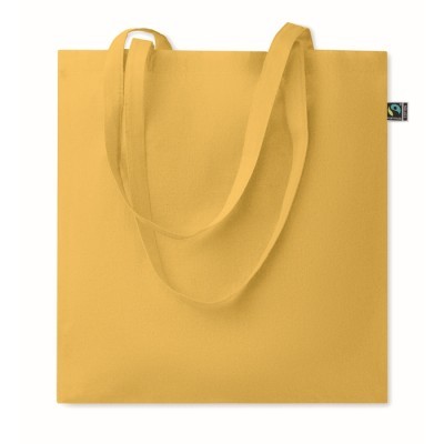 Bolsa de algodón fairtrade con asas largas