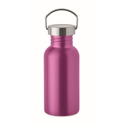 Botella de acero reciclado con asa lechera de 500ml