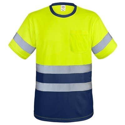 Camiseta alta visibilidad bicolor