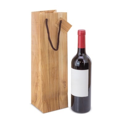 Bolsa Botella Publicitaria con Efecto Madera
