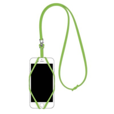 Porta móvil promocional con cinta fabricado en silicona