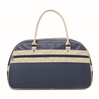 Bolsa de deporte retro bicolor con cremallera