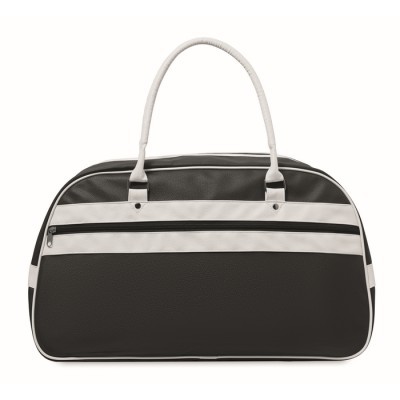 Bolsa de deporte retro bicolor con cremallera