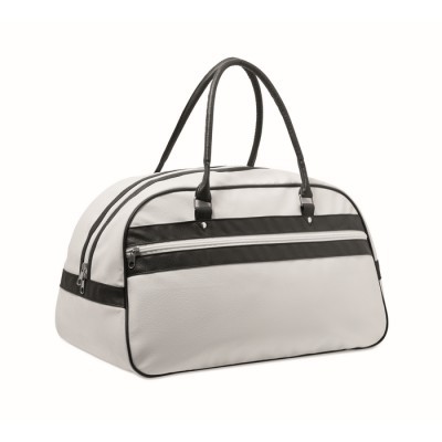 Bolsa de deporte retro bicolor con cremallera