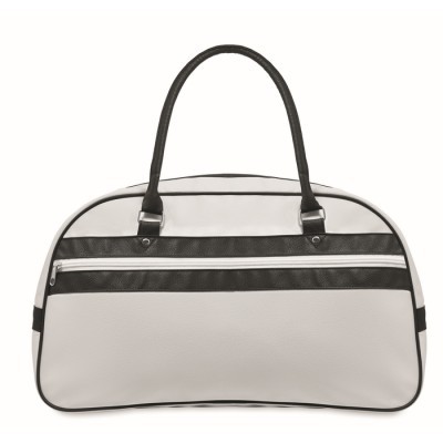 Bolsa de deporte retro bicolor con cremallera