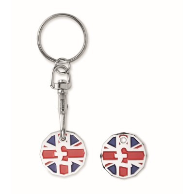 Llaveros de hierro moneda carrito personalizados