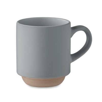 Taza de cerámica apilable