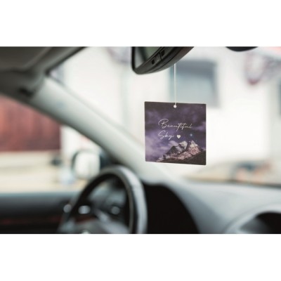 Ambientador de coche con forma personalizada fabricado en papel absorbente
