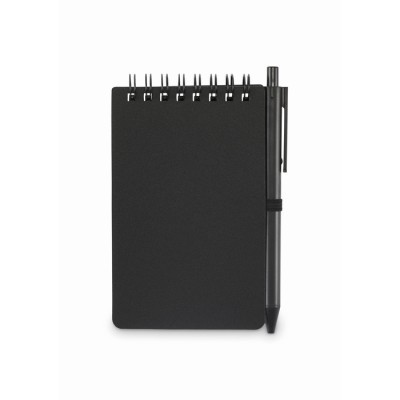 Libreta impermeable con bolígrafo incluido