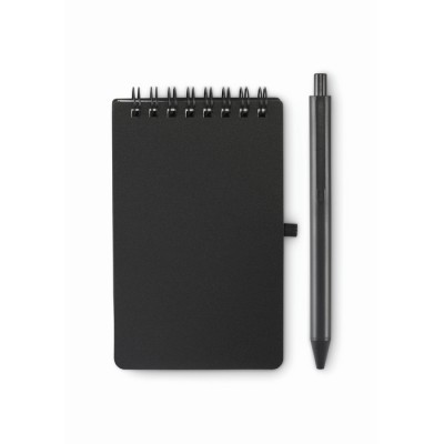 Libreta impermeable con bolígrafo incluido