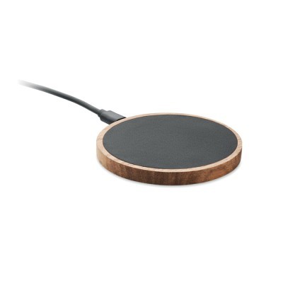 Cargador inalámbrico de acacia y reciclado