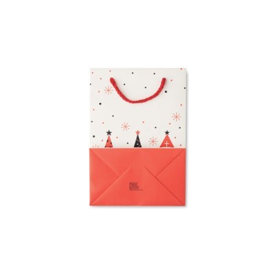 Bolsa publicitaria pequeña de papel para navidad