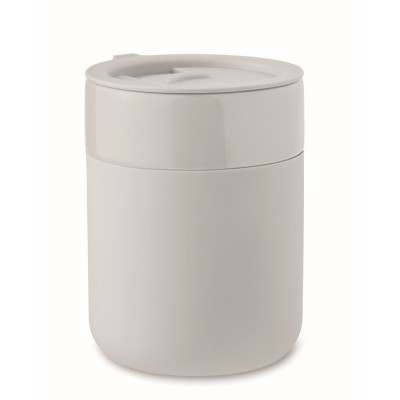 Vaso de cerámica con tapa