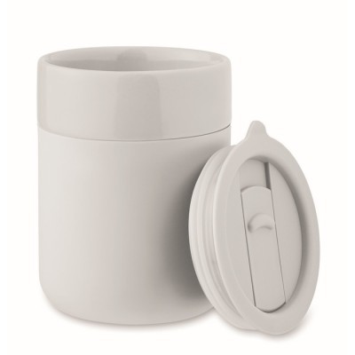 Vaso de cerámica con tapa
