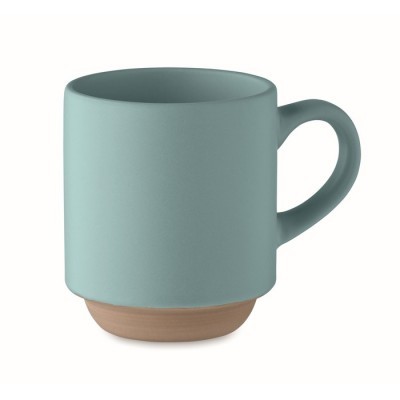 Taza de cerámica apilable