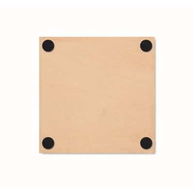 Posavasos cuadrado de madera