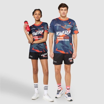 Camiseta técnica sublimada en malla de poliéster transpirable