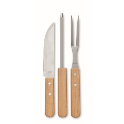 Set de barbacoa de acero inoxidable