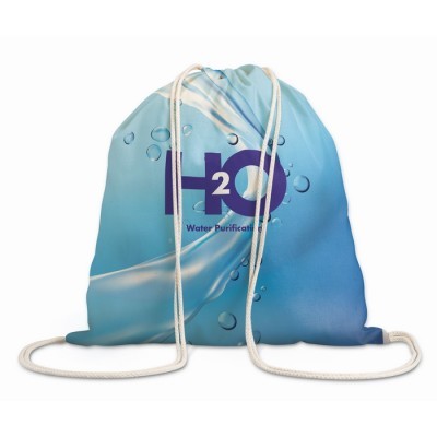 Bolsa de de cuerdas de algodón con asas personalizada