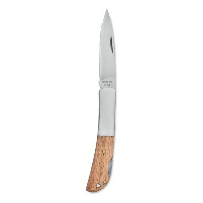 Cuchillo plegable de acacia personalizado