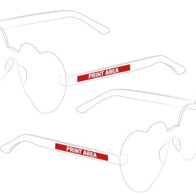 Gafas Personalizadas con Cristales con Corazones
