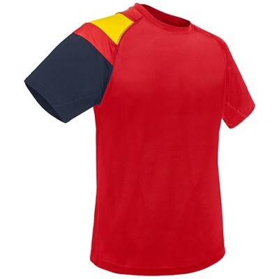 Camiseta de Poliéster en Color Rojo Formato Rojo 2