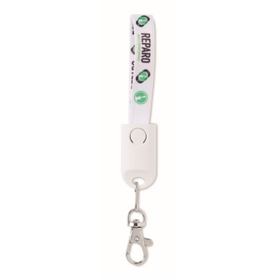 Lanyard personalizado con cable cargador 2 en 1