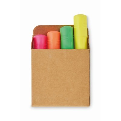 Set de 4 subrayadores fluorescentes
