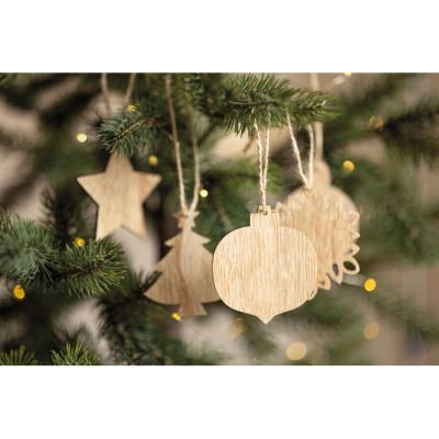 Juego de adornos navideños personalizados