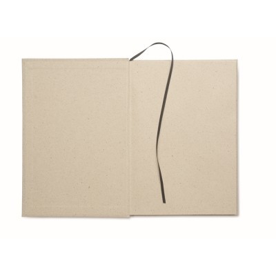 Libreta de tapa rígida de papel de hierba personalizada