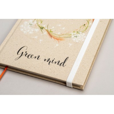 Libreta de tapa rígida de papel de hierba personalizada