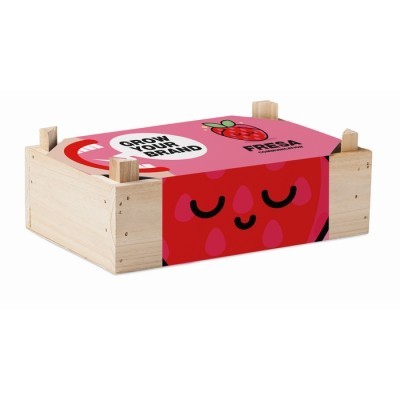 Kit de cultivo publicitario fabricado en madera