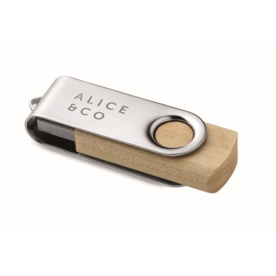 Memoria USB con Estuche de Madera 1–64 GB