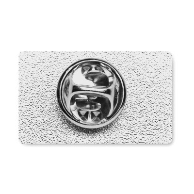 Pin fabricado en metal con doming rectangular