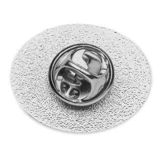 Pin fabricado en metal con doming ovalado