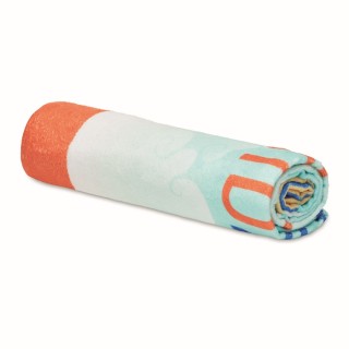 Toalla de playa a todo color personalizada